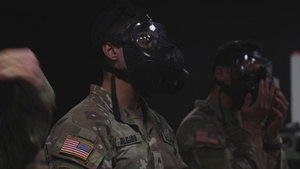 B-roll: SETAF-AF troops participate in CBRN lane to compete for German military distinction