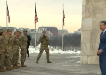 Hegseth Hosts National Guard Reenlistment Ceremony