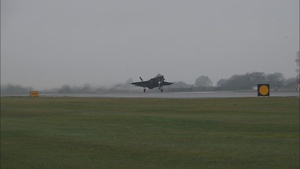 Royal Norwegian Air Force service members depart from RAFL