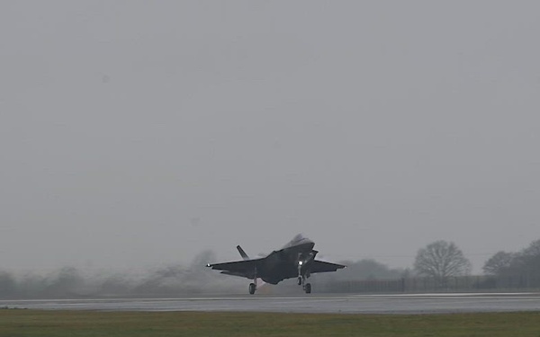 Royal Norwegian Air Force service members depart from RAFL