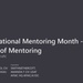 The Power of Mentoring