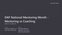 Mentoring vs Coaching