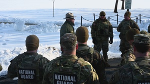 DC National Guard provides snow removal at the Washington Monument