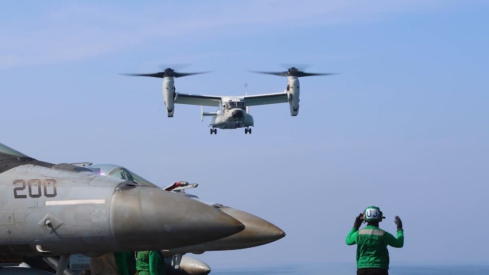 DVIDS - Video - CENTCOM Commander Visits Aircraft Carrier in Arabian Sea