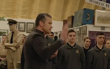 Hegseth Administers Oath of Enlistment in Rhode Island