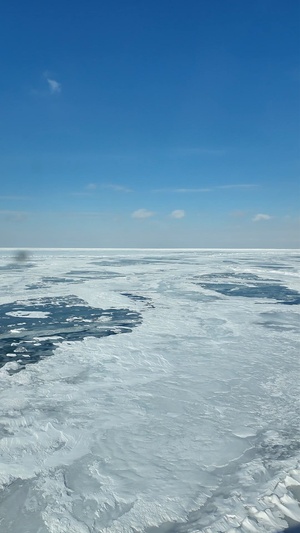 Coast Guard conducts ice-breaking operations on the Great Lakes