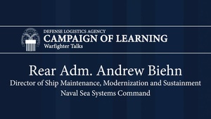 DLA Warfighter Talk with Rear Adm. Andrew Biehn