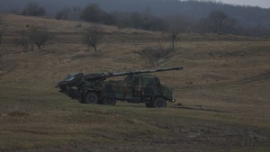 Dynamic Front 26: French CAESAR Howitzer Live Fire (B-Roll)