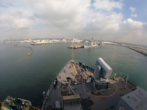 Task Force Ashland Departs Naval Base San Diego Aboard USS Ashland