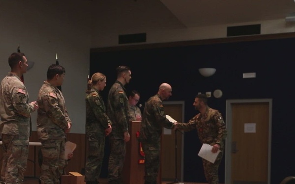 B-Roll: SETAF-AF hosts German Armed Forces Proficiency Badge awards ceremony