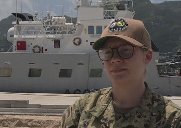 Interview: Light Fish, Unmanned Service Vessel Launch - Lt. Bryna Loranger