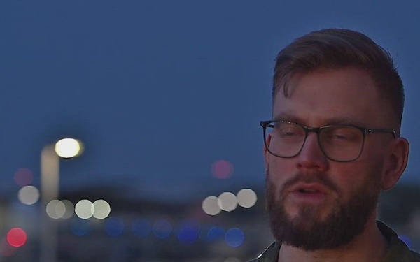 Royal Norwegian Air Force service members discuss Exercise Point Blank