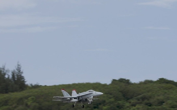 U.S. Marines conduct FARP operations at Tinian