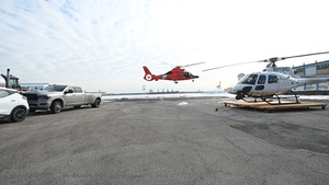 B-Roll: Coast Guard conducts winter ice overflight of Delaware River
