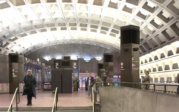 Florida National Guard Patrol Metro Center Station