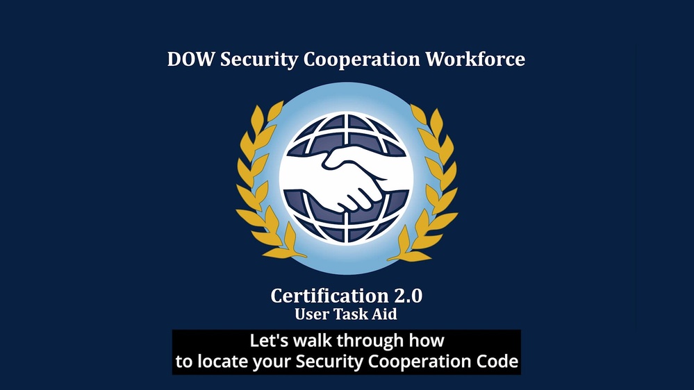 DVIDS - Video - DSCU Security Cooperation Workforce (SCW) Certification ...