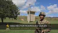 Staff Sgt. Rodriguez conducts M4 weapons qualification at Camp Santiago