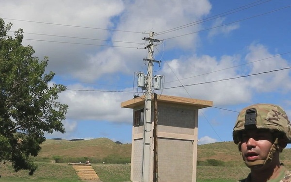 Staff Sgt. Rodriguez conducts M4 weapons qualification at Camp Santiago