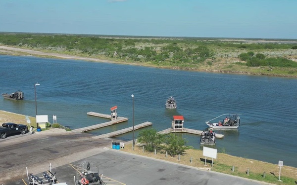 Coast Guard conducts airboat operations during Operation River Wall