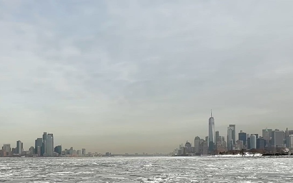 Coast Guard Cutter Hawser Conducts Icebreaking Operations in New York Harbor