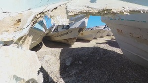 Coast Guard Lancha Graveyard at South Padre Island