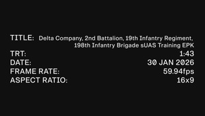 Delta Company, 2nd Battalion, 19th Infantry, 198th Infantry Brigade Small Unmanned Aircraft Systems Training EPK (H)