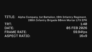 Alpha Company, 1st Battalion, 19th Infantry Regiment, 198th Infantry Brigade 60mm Mortar Live Fire Training EPK (H)
