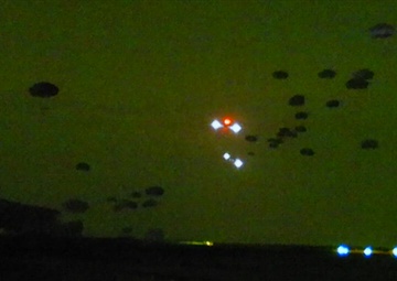 B-Roll Package - 27th Engineer Battalion conducts night heavy drop