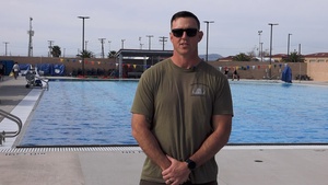 GySgt. Zackery Hale conducts Underwater EOD Training Interview