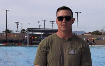GySgt. Zackery Hale conducts Underwater EOD Training Interview