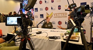 B-roll: Air Force, Navy, Air National Guard participate in “Radio Row” at Super Bowl Experience event ahead of 2026 Super Bowl LX flyover