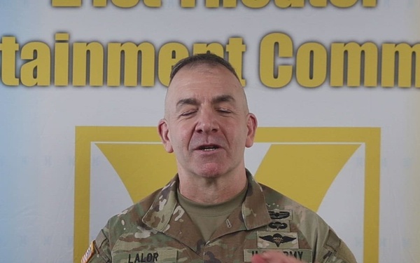 Maj. Gen. Lalor Speaks About Upcoming 21st TSC Innovation Lab