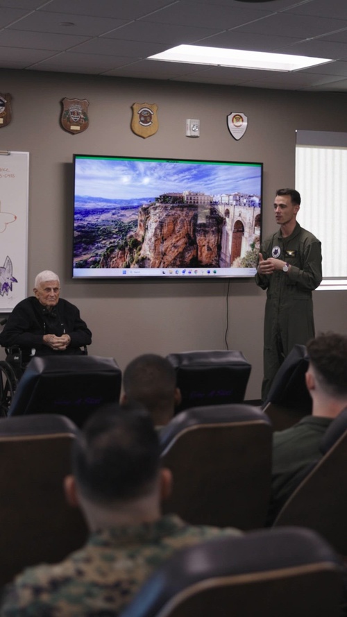 The 'Purple Foxes' Legacy: A Founding Member's Memorable Return to His Marine Squadron (REEL)