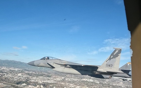 U.S. Navy, U.S. Air Force conduct joint flyover at Super Bowl LX