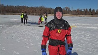 Firefighter-EMT discusses participating in 2026 ice rescue training at Fort McCoy