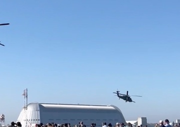 B-roll: Community day with the Air Force, Navy, Air National Guard ahead of 2026 Super Bowl LX flyover