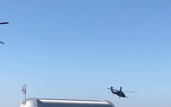 B-roll: Community day with the Air Force, Navy, Air National Guard ahead of 2026 Super Bowl LX flyover