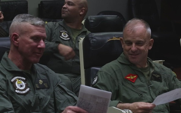 Commandant and CG F/A18 Flight