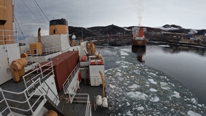 USCG Polar Star (WAGB 10) supports McMurdo Station during Operation Deep Freeze 202