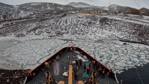 USCG Polar Star (WAGB 10) supports McMurdo Station during Operation Deep Freeze 2026