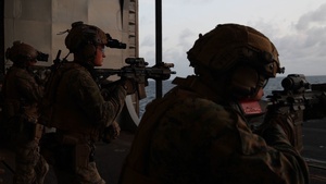 22nd MEU(SOC) | MSPF conducts a live-fire range aboard USS Iwo Jima
