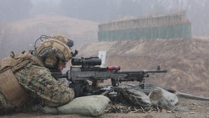 Marines Conduct a M240B Live Fire Range during Korea Viper 26.2