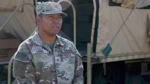 Dogface cooks feed troops in the field