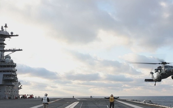 PCU John F. Kennedy Conducts Helicopter Operations