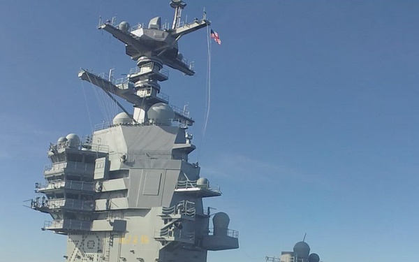 PCU John F. Kennedy Conducts Countermeasure Wash-down