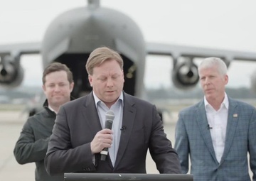 Undersecretary of War, Energy Secretary Provide remarks at March Air Reserve Base California