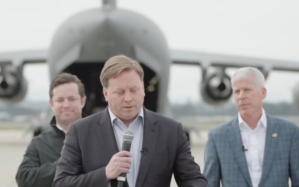 Undersecretary of War, Energy Secretary Provide remarks at March Air Reserve Base California