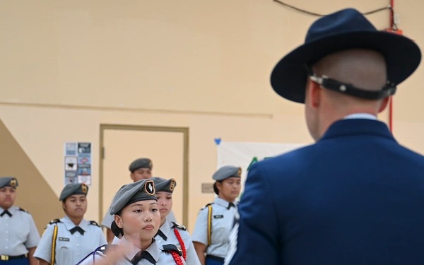 Andersen Airmen judge JROTC Drill Competition