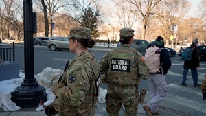 Arkansas Guardsmen Conduct Patrol Operations Near Dupont Circle