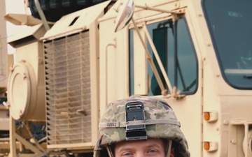 U.S. Army Sergeant from 1-62 ADA walks through the Patriot Enhanced Launching System